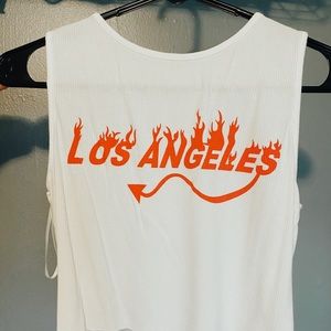 Los Angeles crop top